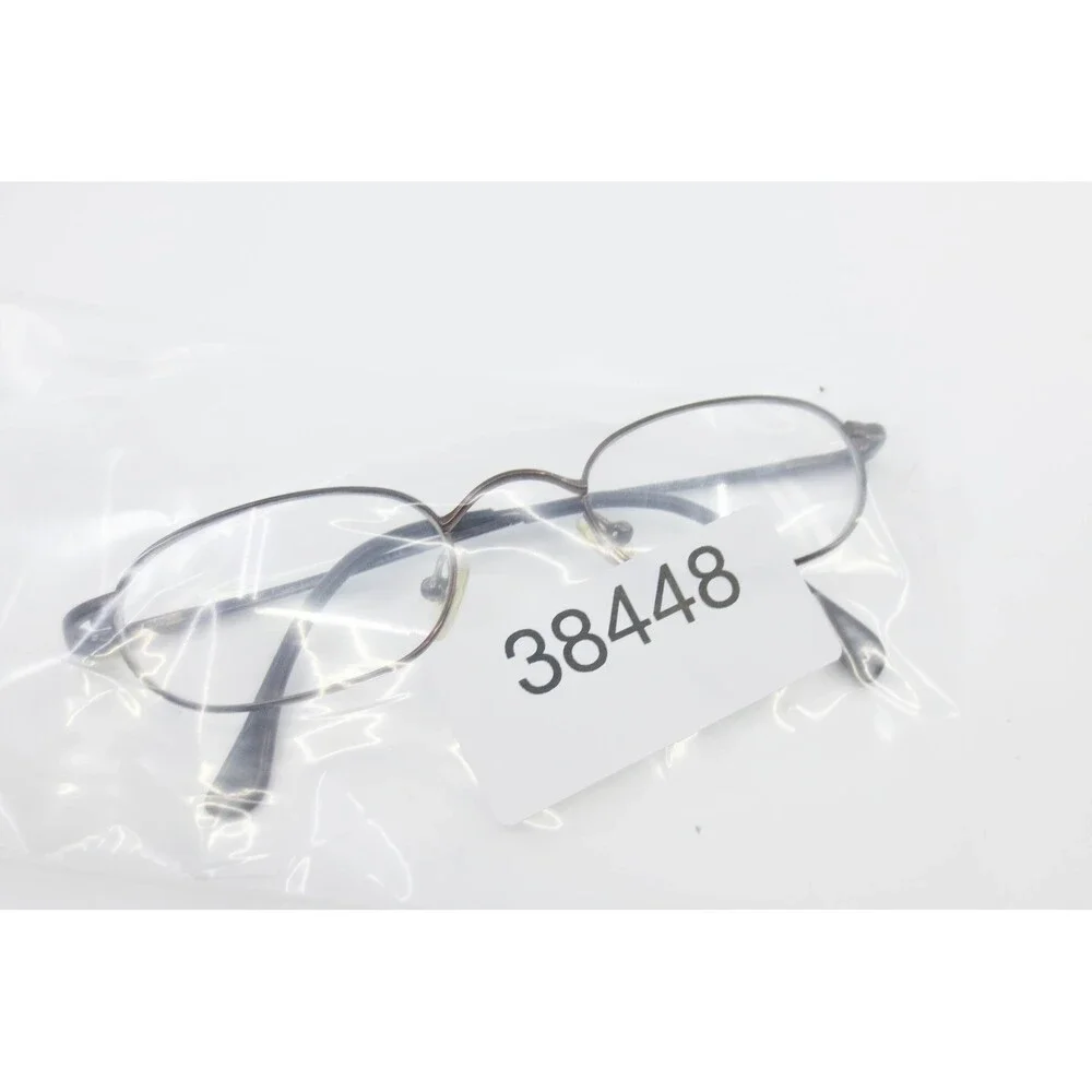 Safilo Team 4104 JJ6 Eyeglasses Dark Brown Oval Metal Frames 47-19-140 Italy